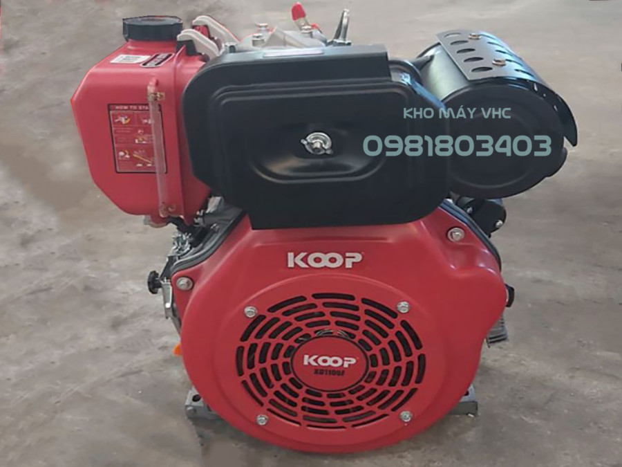 Động cơ Koop KD1100F diesel 12.7HP có đề